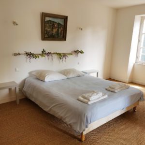 Beautiful double bedroom accommodation at a French château